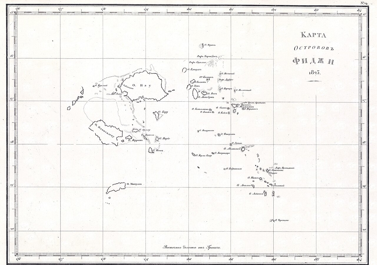 Chart of the Fiji Islands
